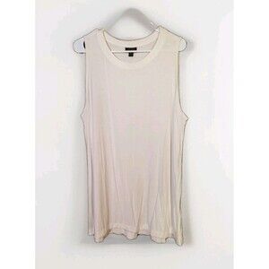 J. Jill Wearever Collection Women's XL Tall Sleeveless Tunic Top Cream Colored